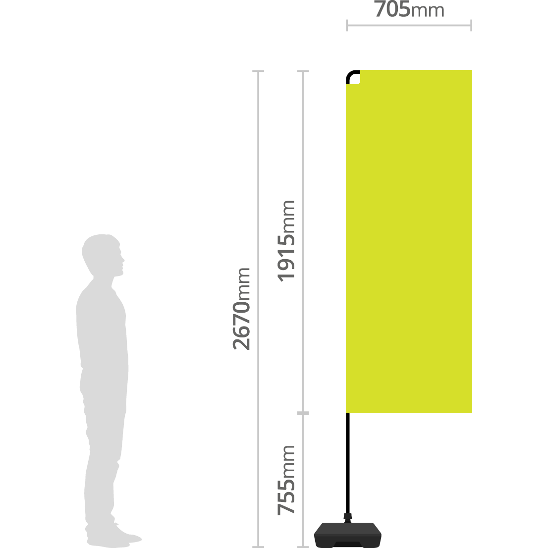 Flamingo Flag Dimensions