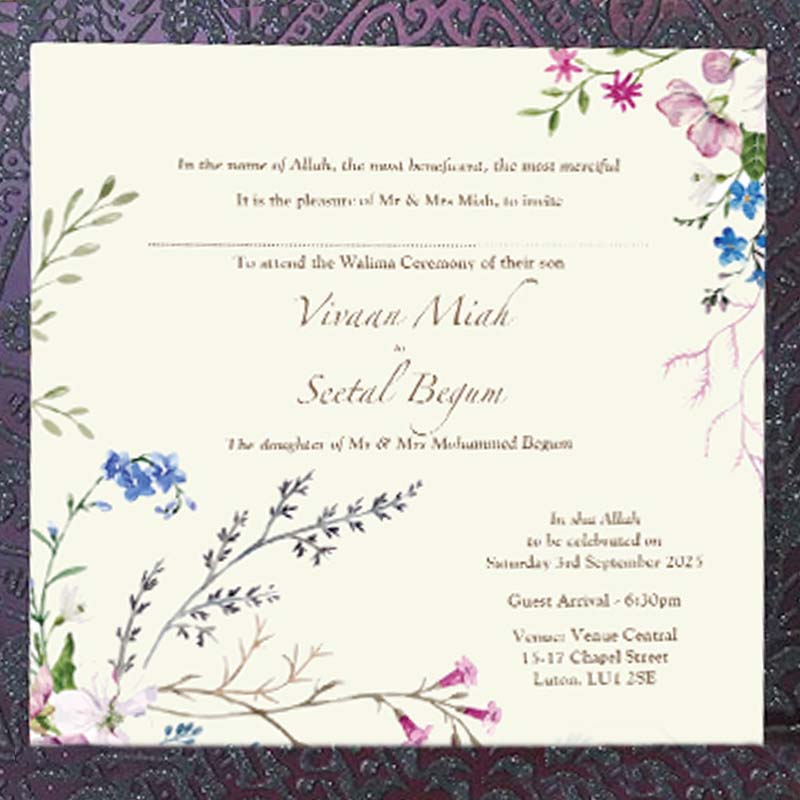Budget Indian & Asian Wedding Invitation card printing Luton