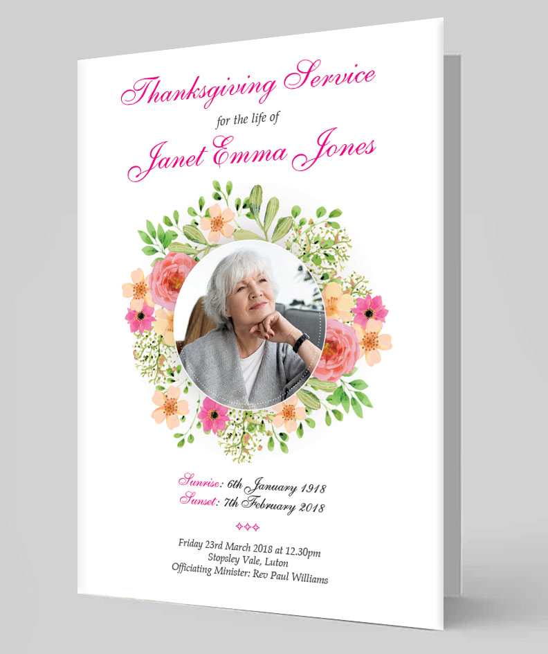 Order of services, printers luton, dunstable, funeral books