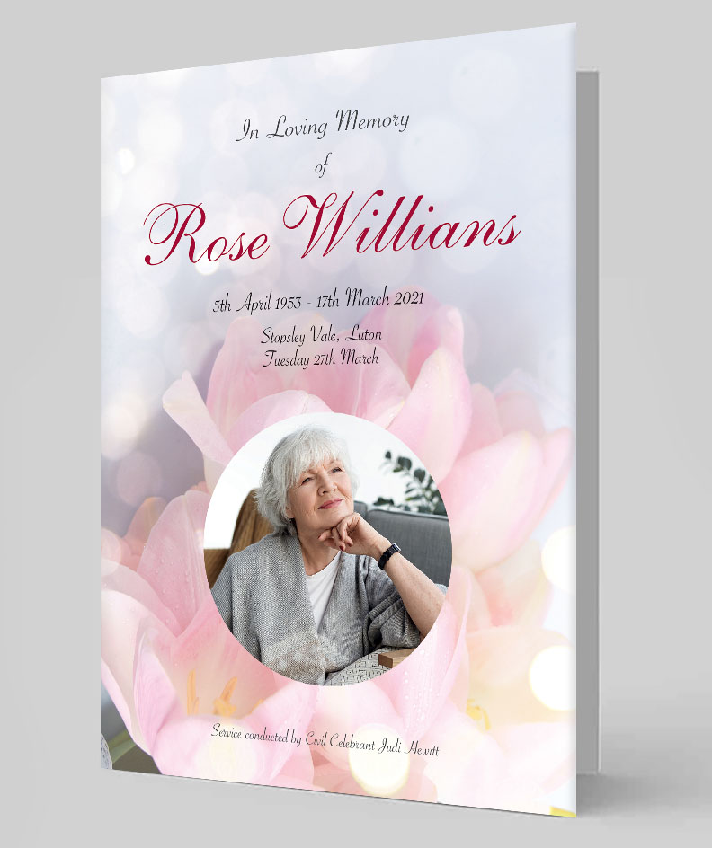 Order of services, printers luton, dunstable, funeral books