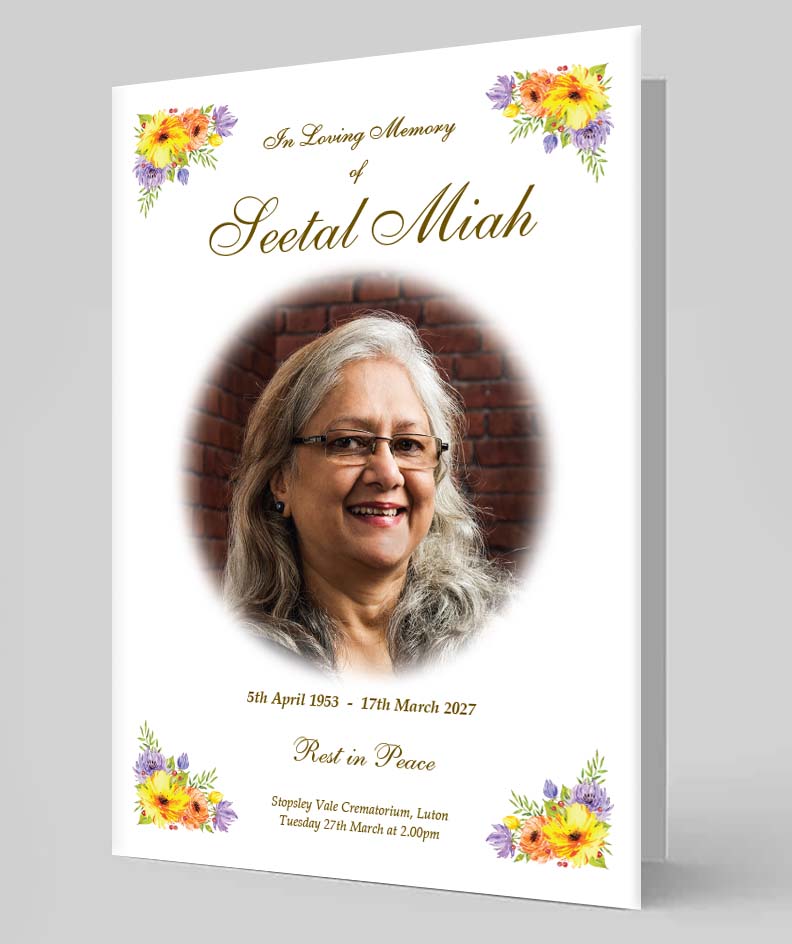 Order of services, printers luton, dunstable, funeral books