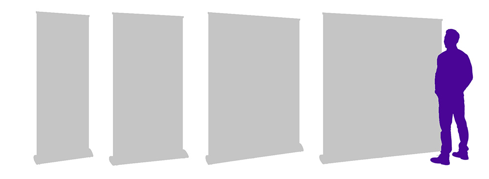 roller banner 4 widths