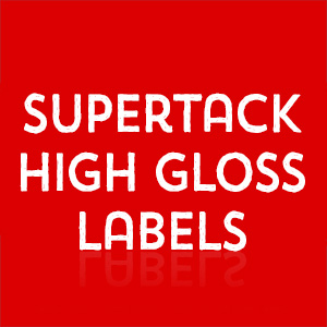 supertack gloss  labels stickers printing luton