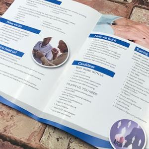 A3 half fold leaflets printing in Luton Printers / Luton Print shop