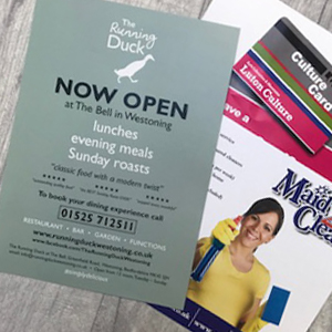Dimensions for A5 flyers & leaflets printing in Luton Printers / Luton Print shop