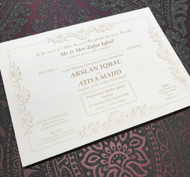 Asian Wedding invites Luton, Indian Wedding Invitations Luton