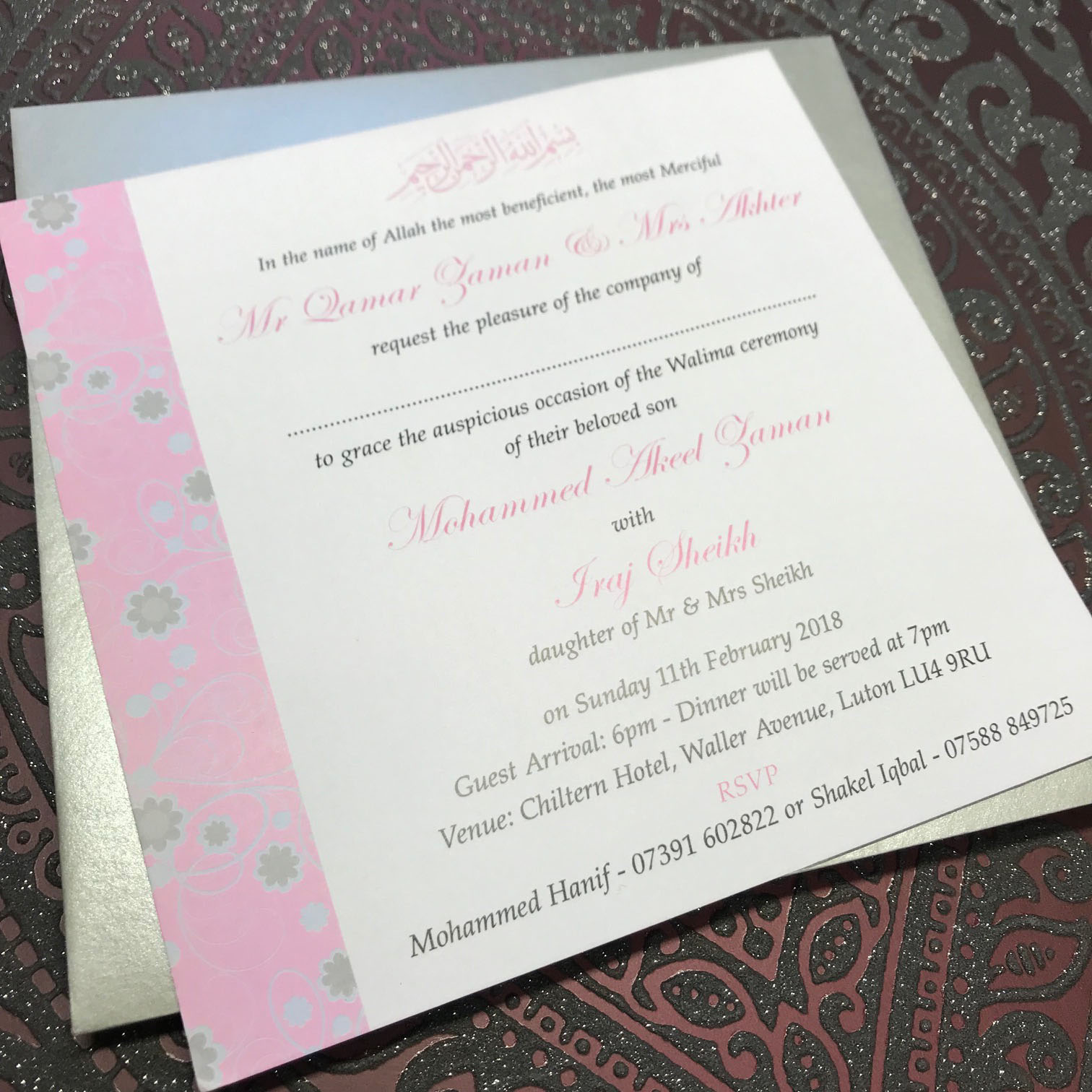 Asian Wedding invites Luton, Indian Wedding Invitations Luton