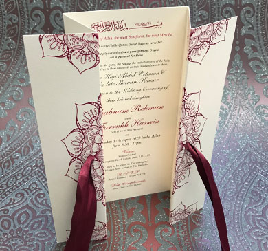 Asian Wedding invites Luton, Indian Wedding Invitations Luton