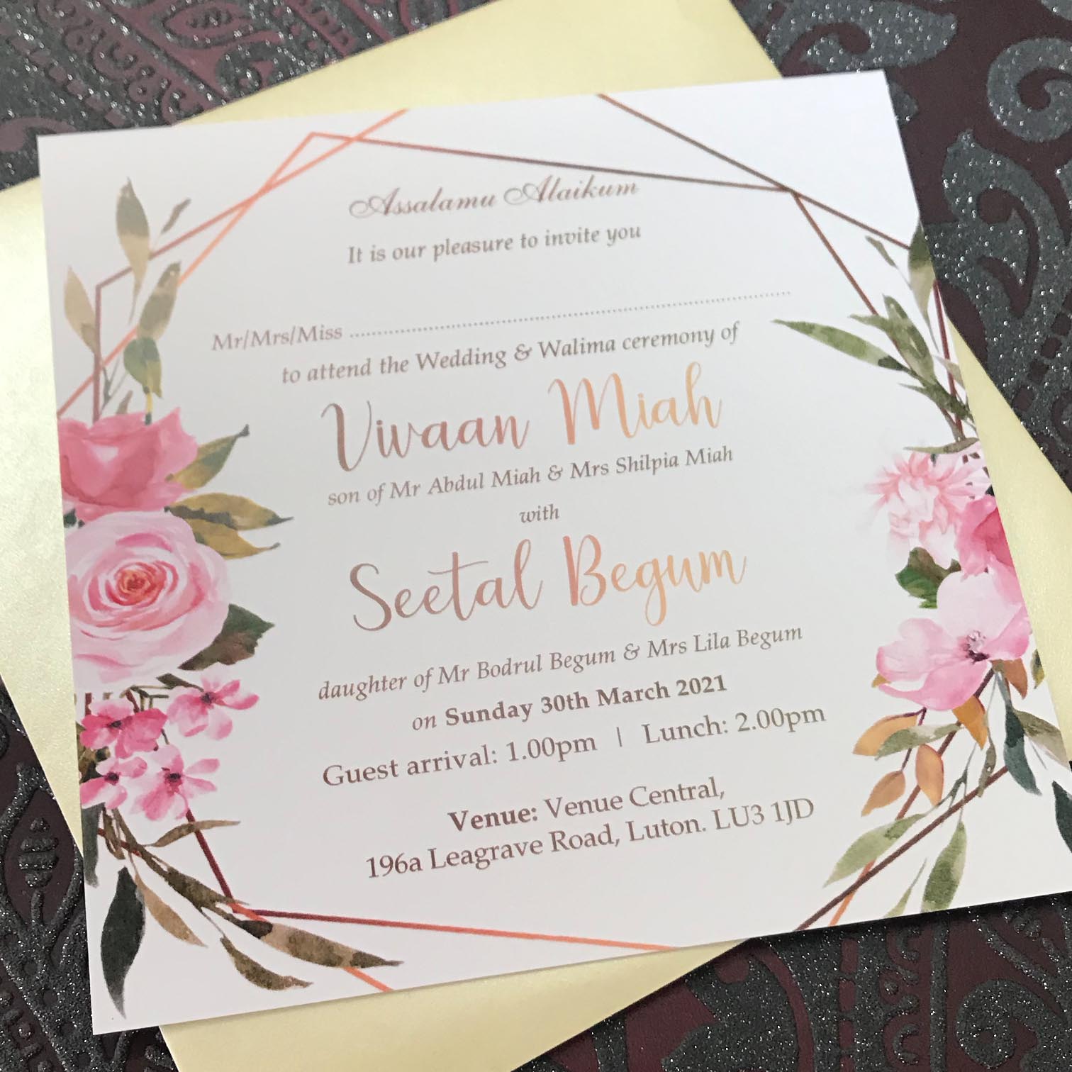 Asian Wedding invites Luton, Indian Wedding Invitations Luton