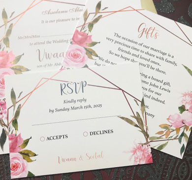 Asian Wedding invites Luton, Indian Wedding Invitations Luton
