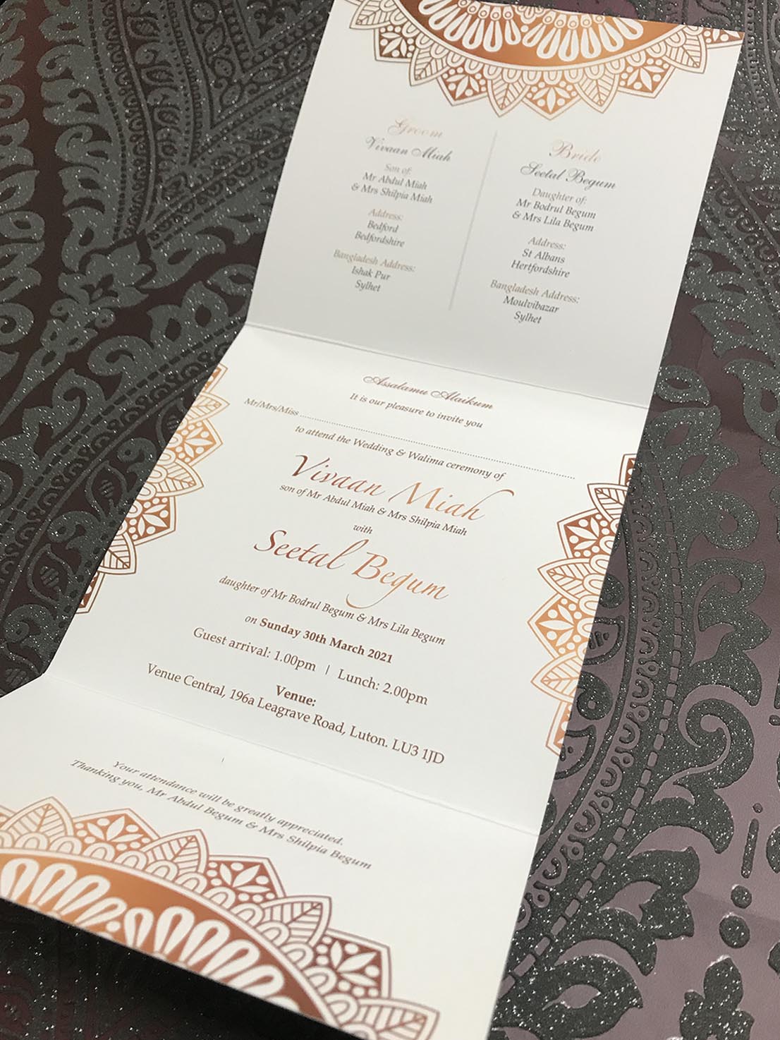 Asian Wedding invites Luton, Indian Wedding Invitations Luton