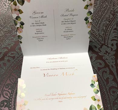 Asian Wedding invites Luton, Indian Wedding Invitations Luton