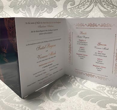 Asian Wedding invites Luton, Indian Wedding Invitations Luton