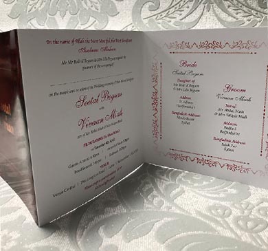 Asian Wedding invites Luton, Indian Wedding Invitations Luton
