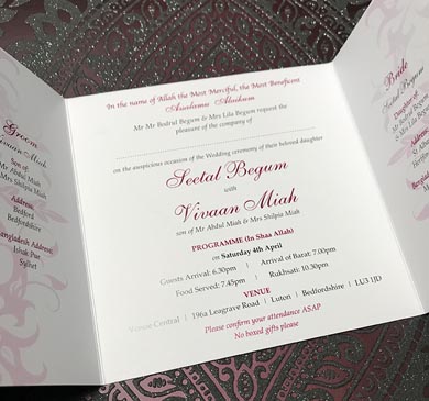 Asian Wedding invites Luton, Indian Wedding Invitations Luton