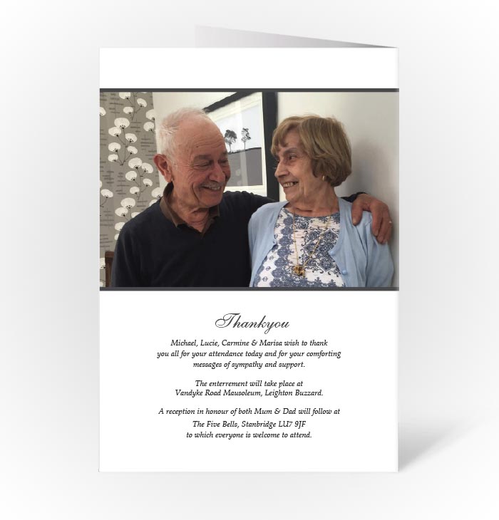 Funeral books, funeral order of services printing Luton