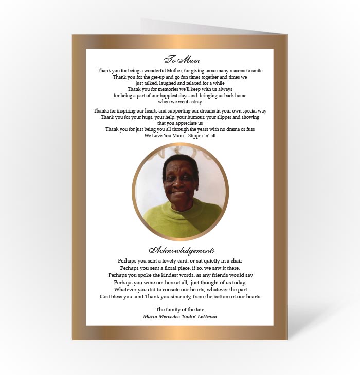 Funeral books, funeral order of services printing Luton
