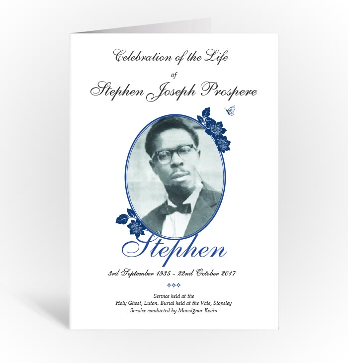 Funeral books, funeral order of services printing Luton