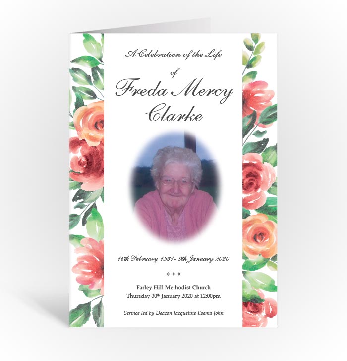 Funeral order of Service book printing Luton, Dunstable