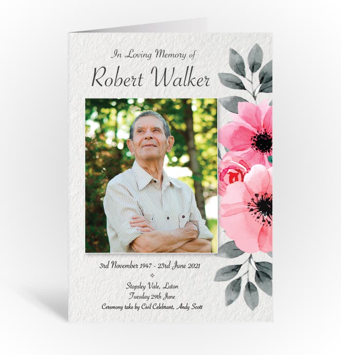 Funeral books, funeral order of services printing Luton
