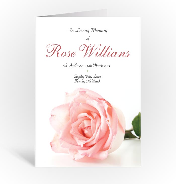 Funeral books, funeral order of services printing Luton