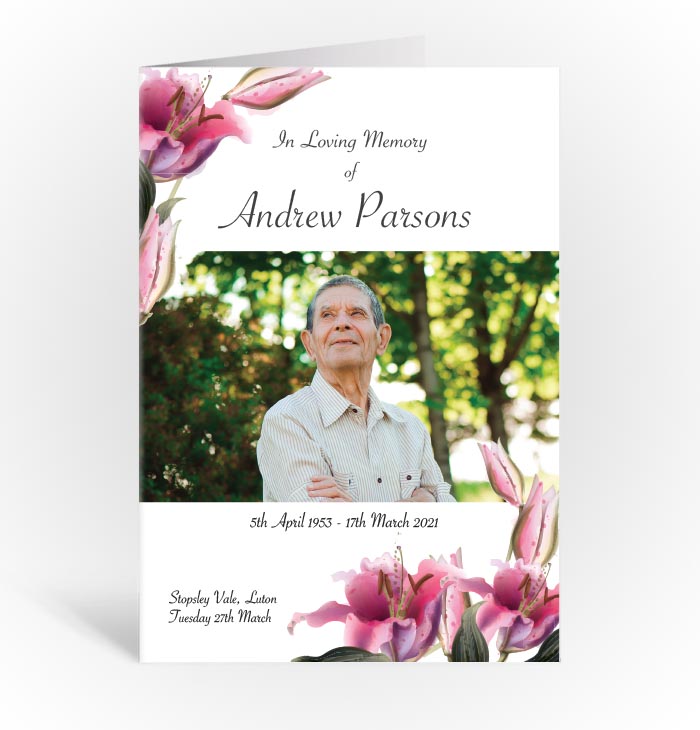 Funeral order of Service book printing Luton, Dunstable