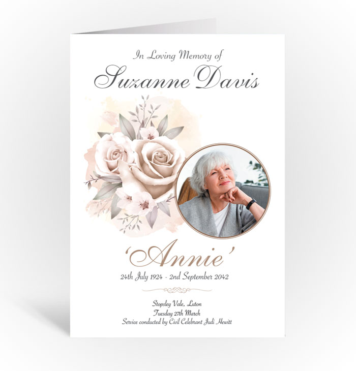 Funeral books, funeral order of services printing Luton